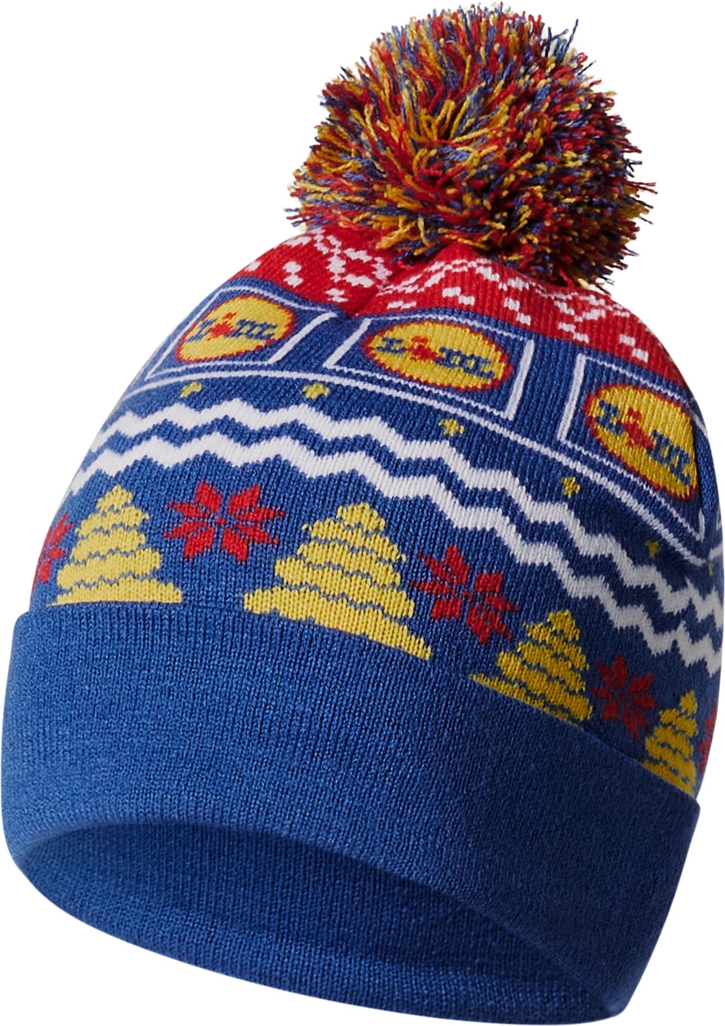 Damen/Herren Strickmütze (Blau, L/XL)