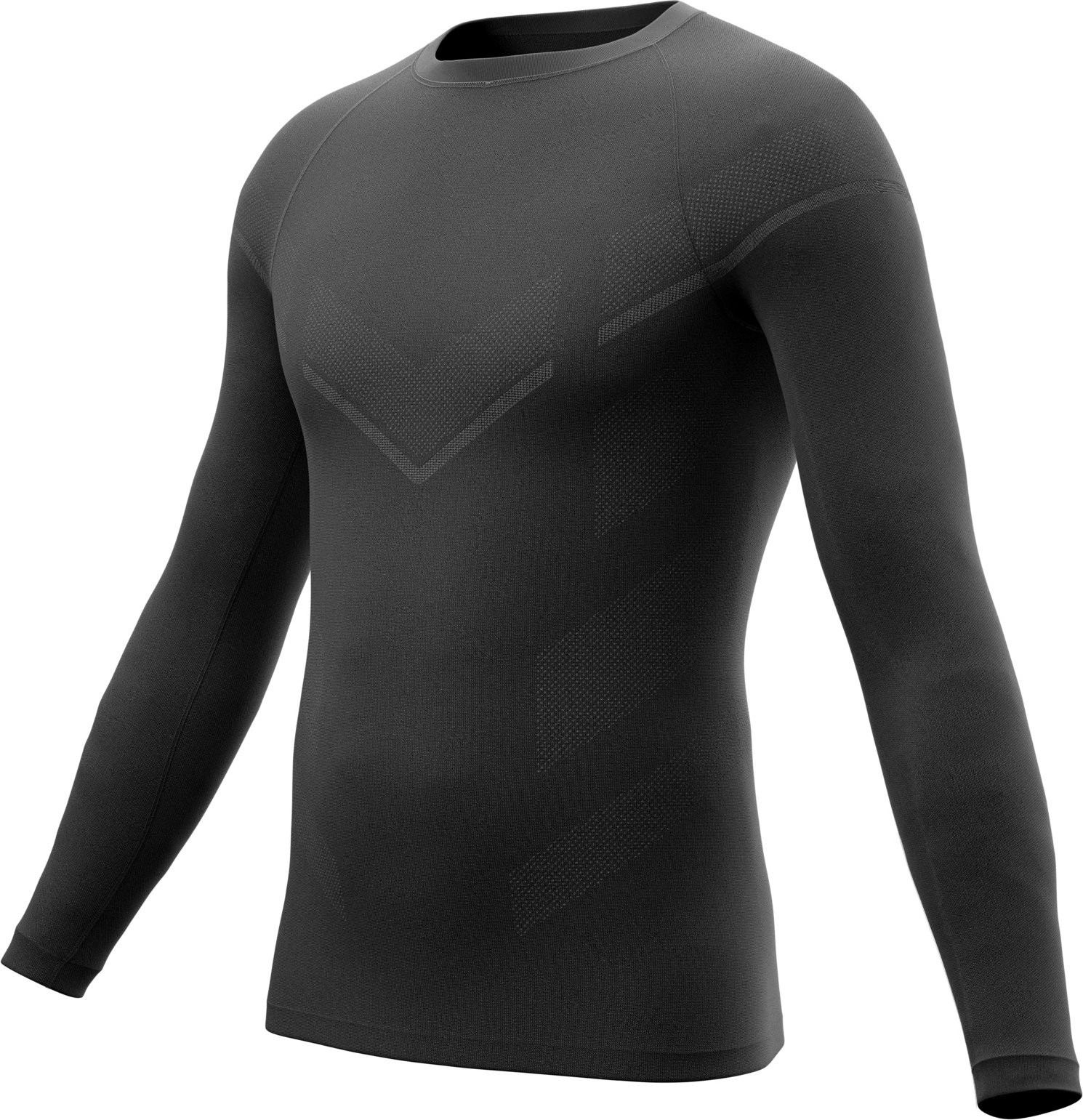CRIVIT Herren Funktionsunterhemd langarm seamless (Schwarz, 7/XL)