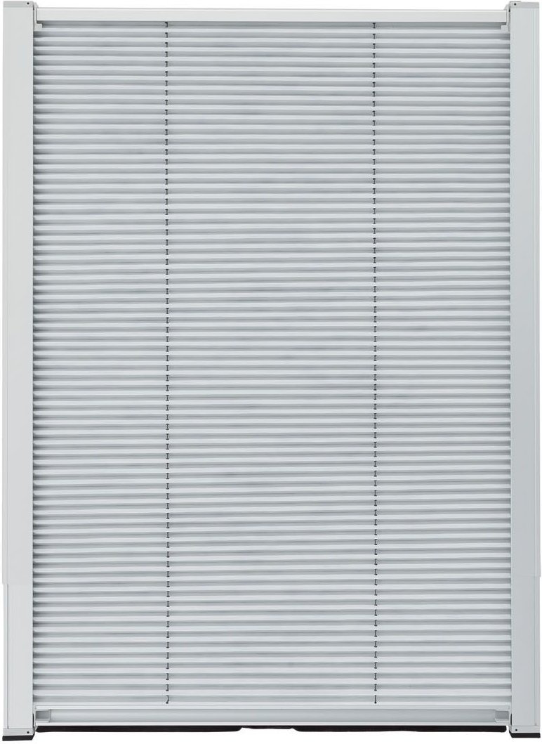 LIVARNO home Thermo Plissee Teleskop für Velux-Dachfenster 49,3 x 94-116 cm (Weiß)