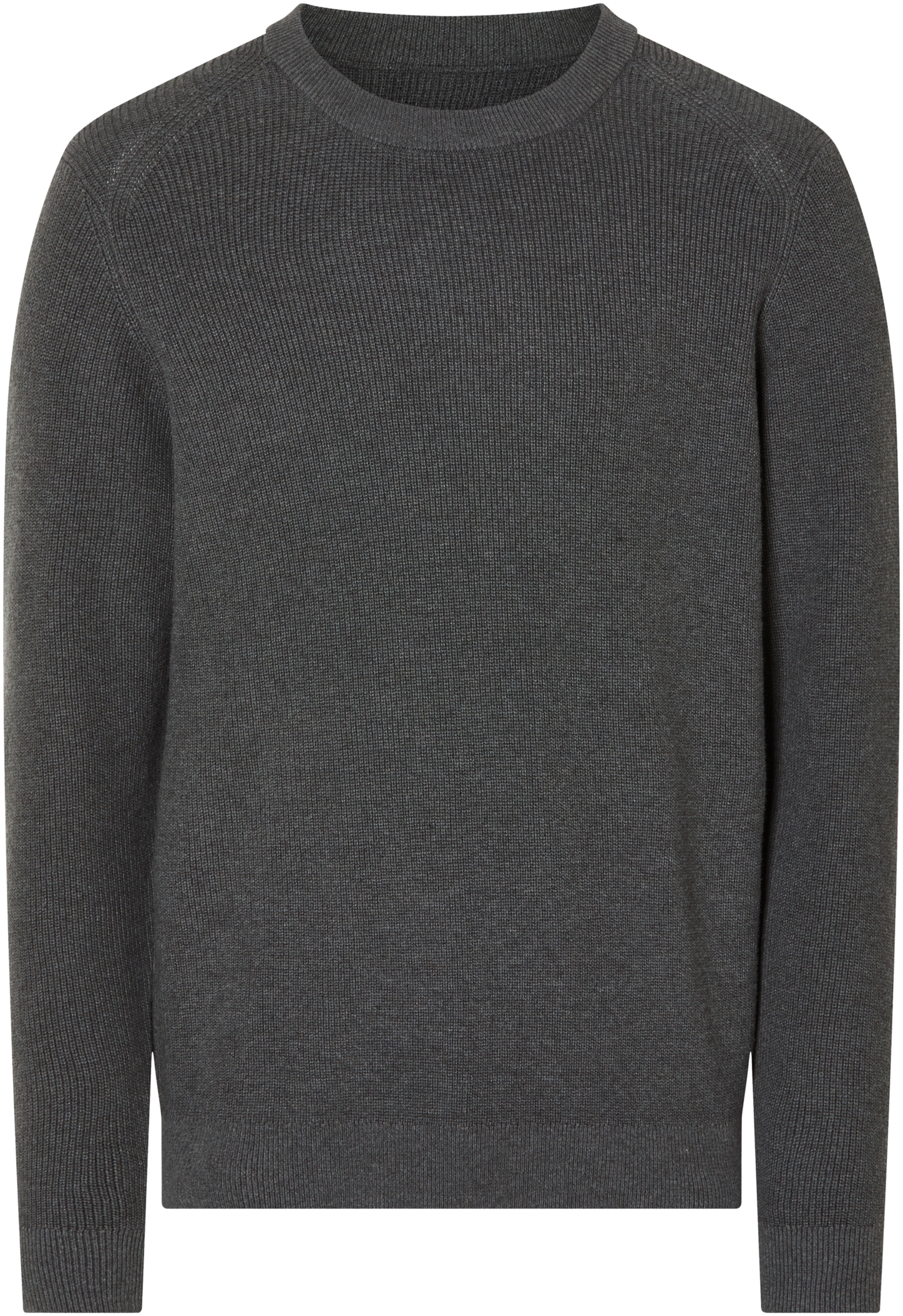 Thumbnail - esmara Men Herren Gerippter Strickpullover, reine Baumwolle (Dunkelgrau, M (48/50))