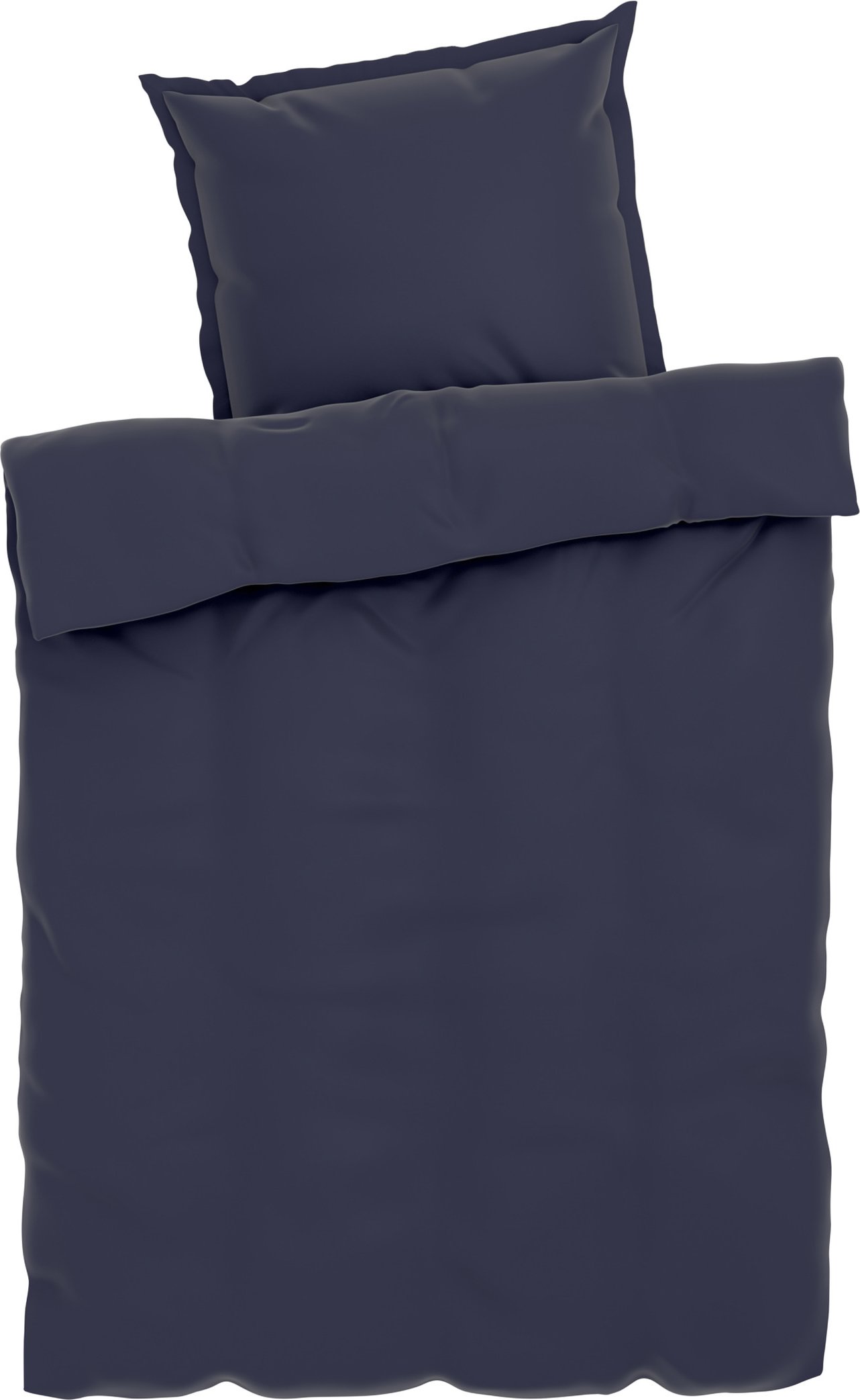 LIVARNO home Lyocell-Satin-Bettwäsche, 155 x 220 cm (Blau)