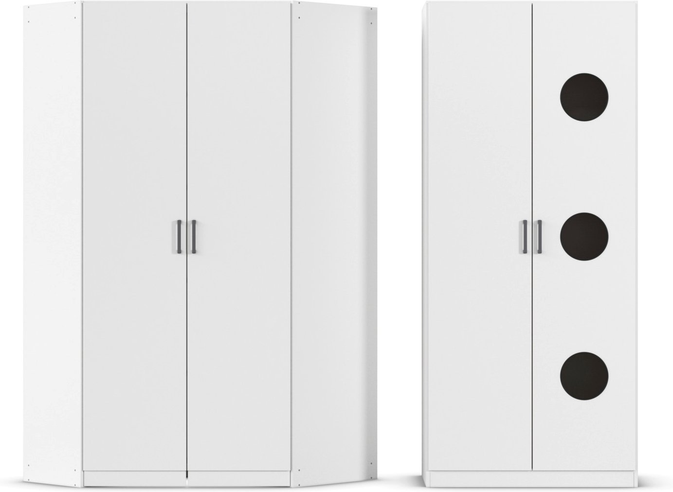 rauch BLUE Allrounder, Grundelement Wäscheschrank 2trg (+ Eckschrank, Alpinweiß)