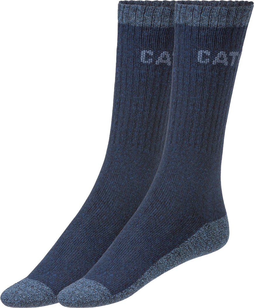 Thumbnail - Caterpillar Herren Thermo Arbeitssocken 2 Paar (Navy, 43-46)