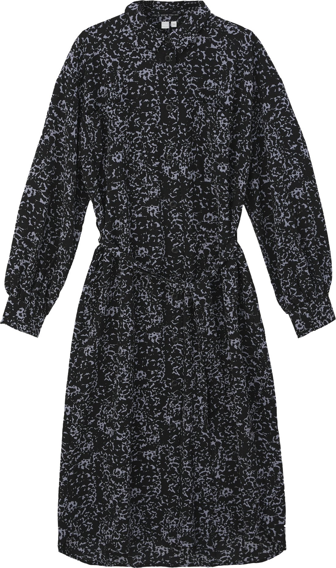 QS by s.Oliver Damen Kleid (Gemustert, 36)