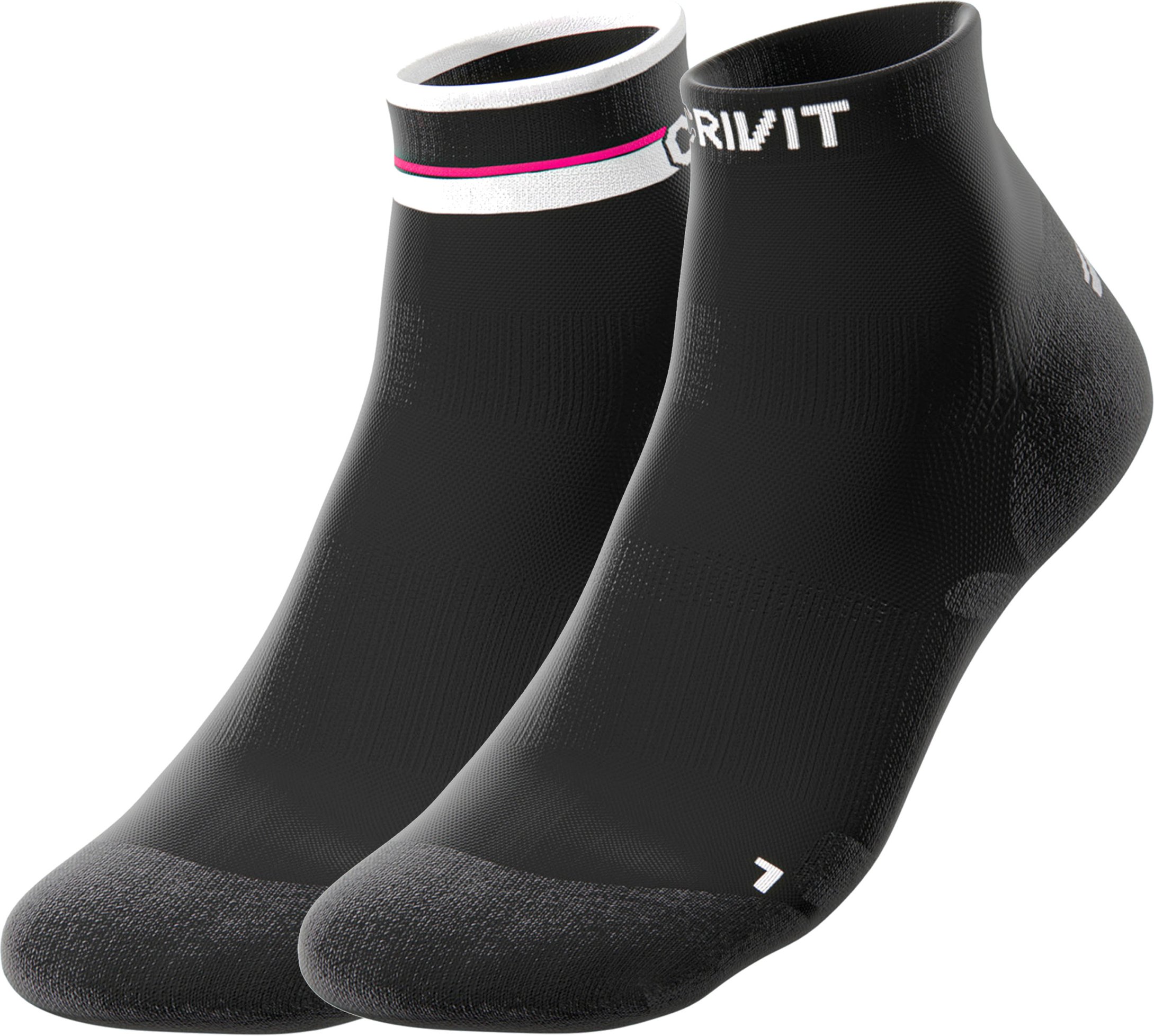 CRIVIT Damen Funktionssocken (schwarz/pink/weiß, 37-38)