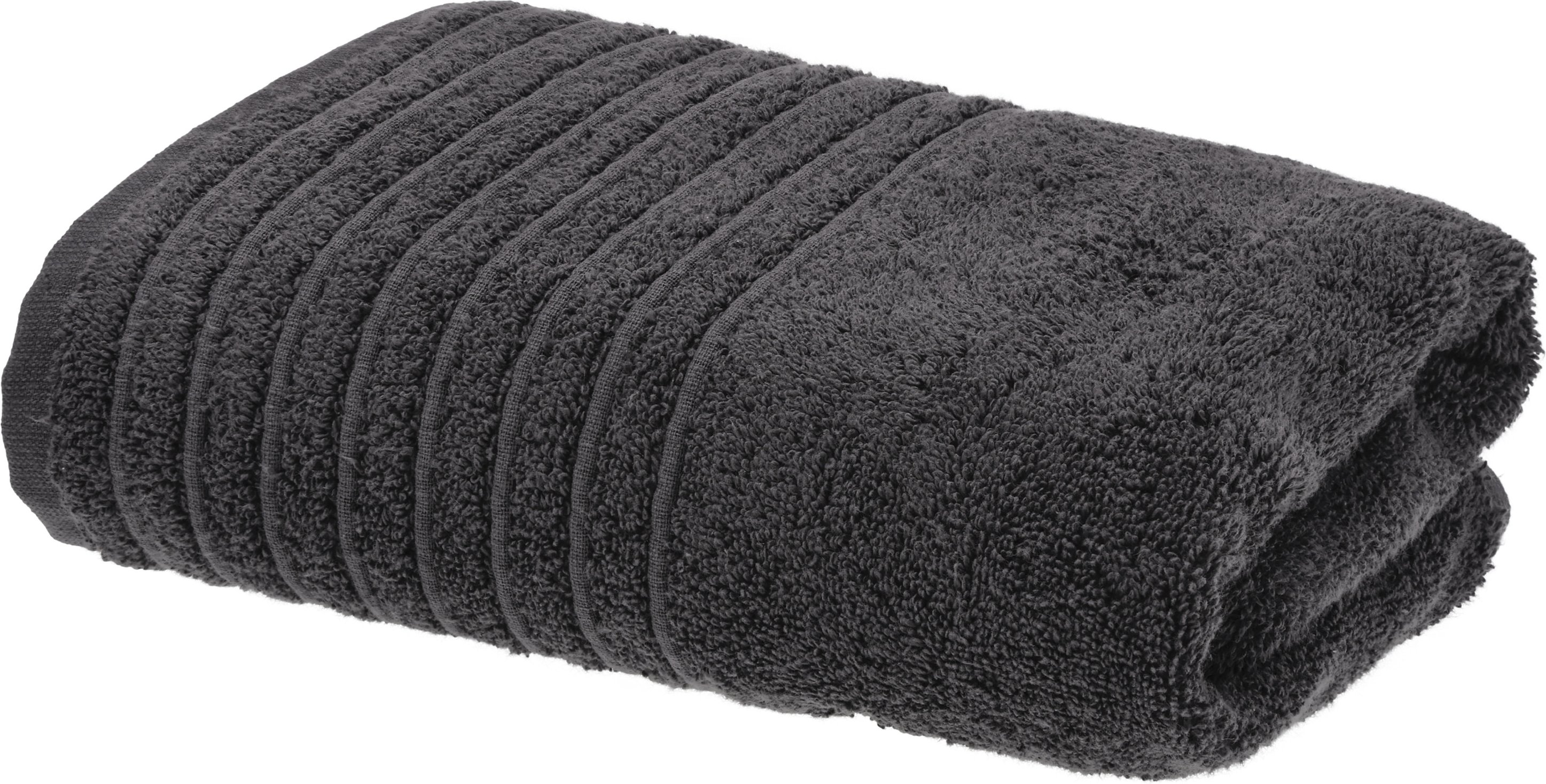 Handtuch 50 x 100 cm, 2 Stück (Grau)