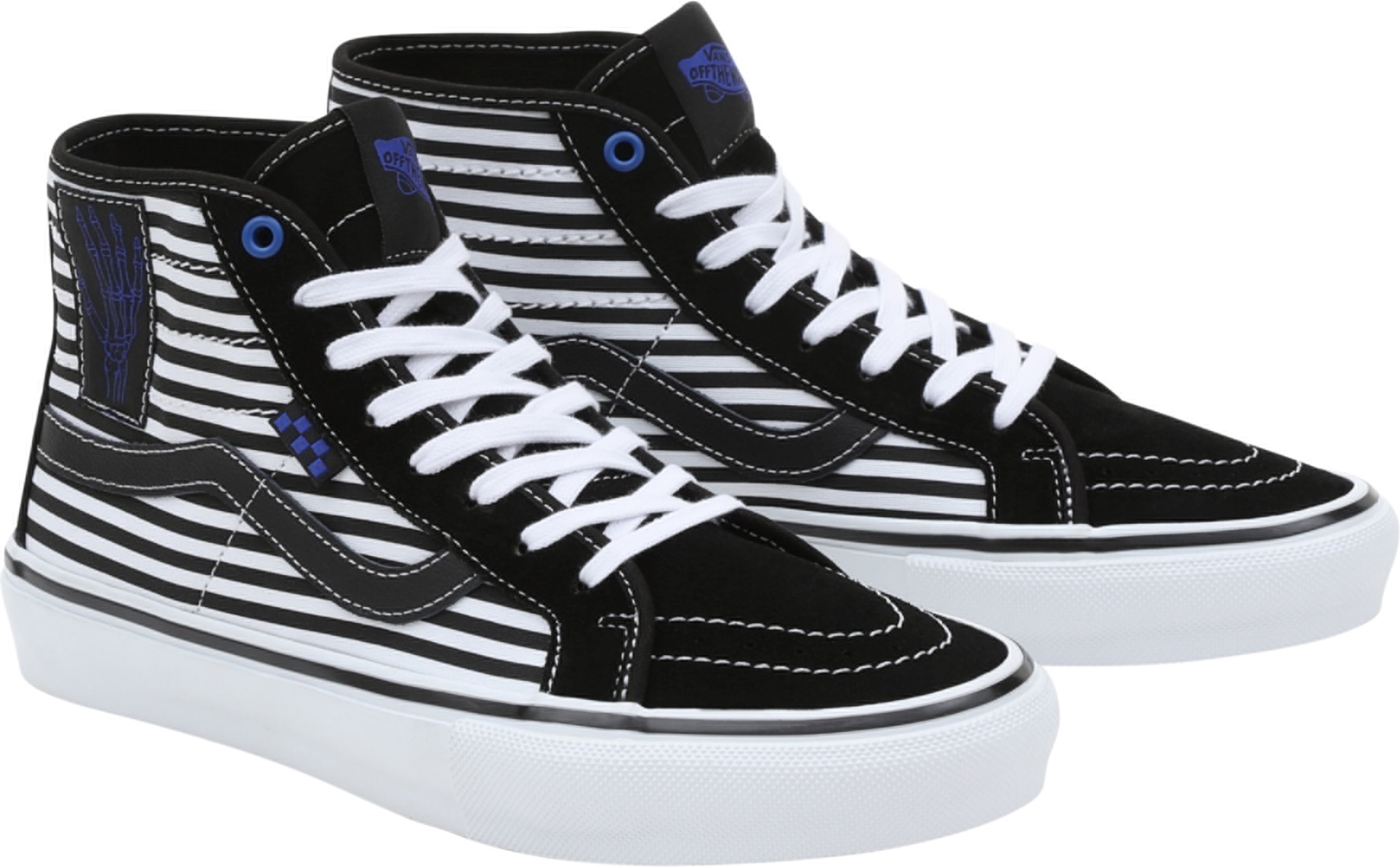 VANS Sneaker (Streifen/schwarz/weiß, 44,5)