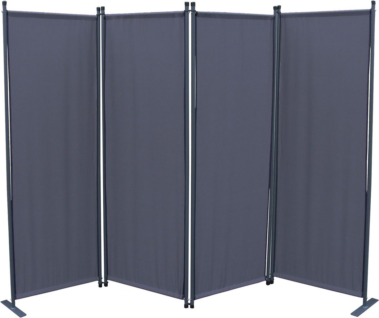 Grasekamp Paravent uni (4-teilig, Grau)