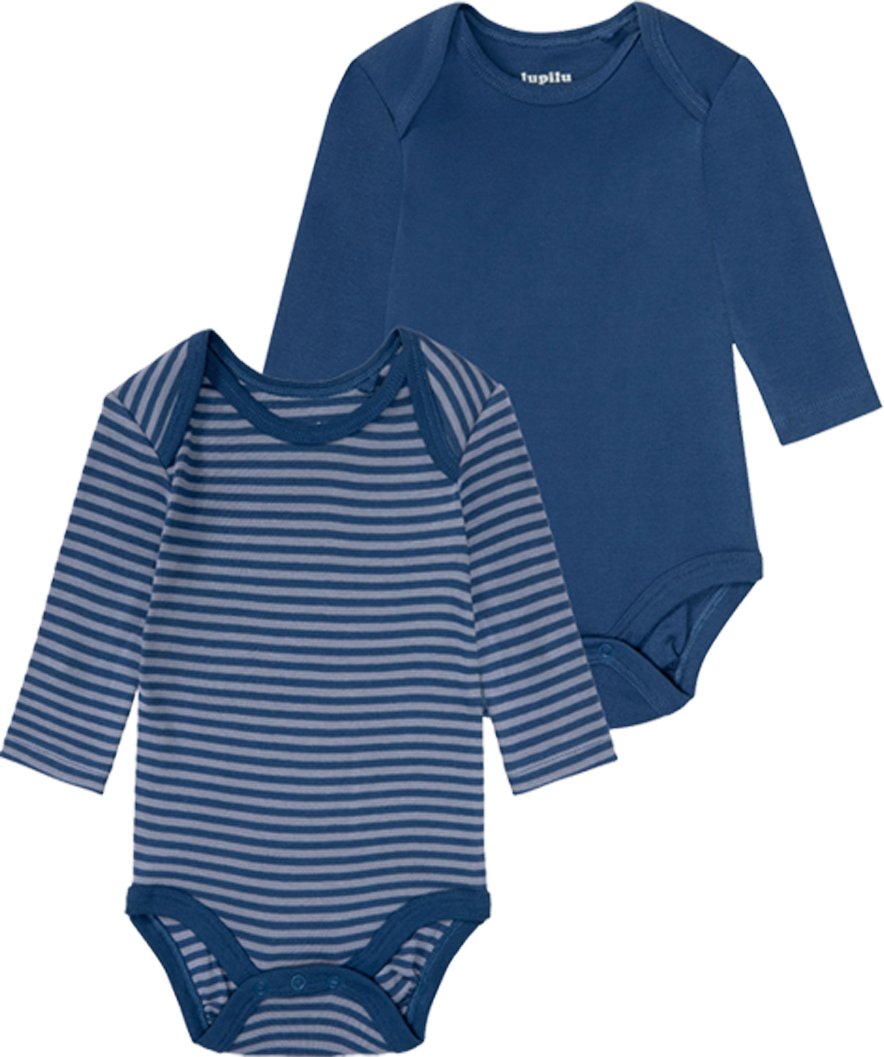 Thumbnail - lupilu® Baby Bodies (Ringel/navy, 62/68)