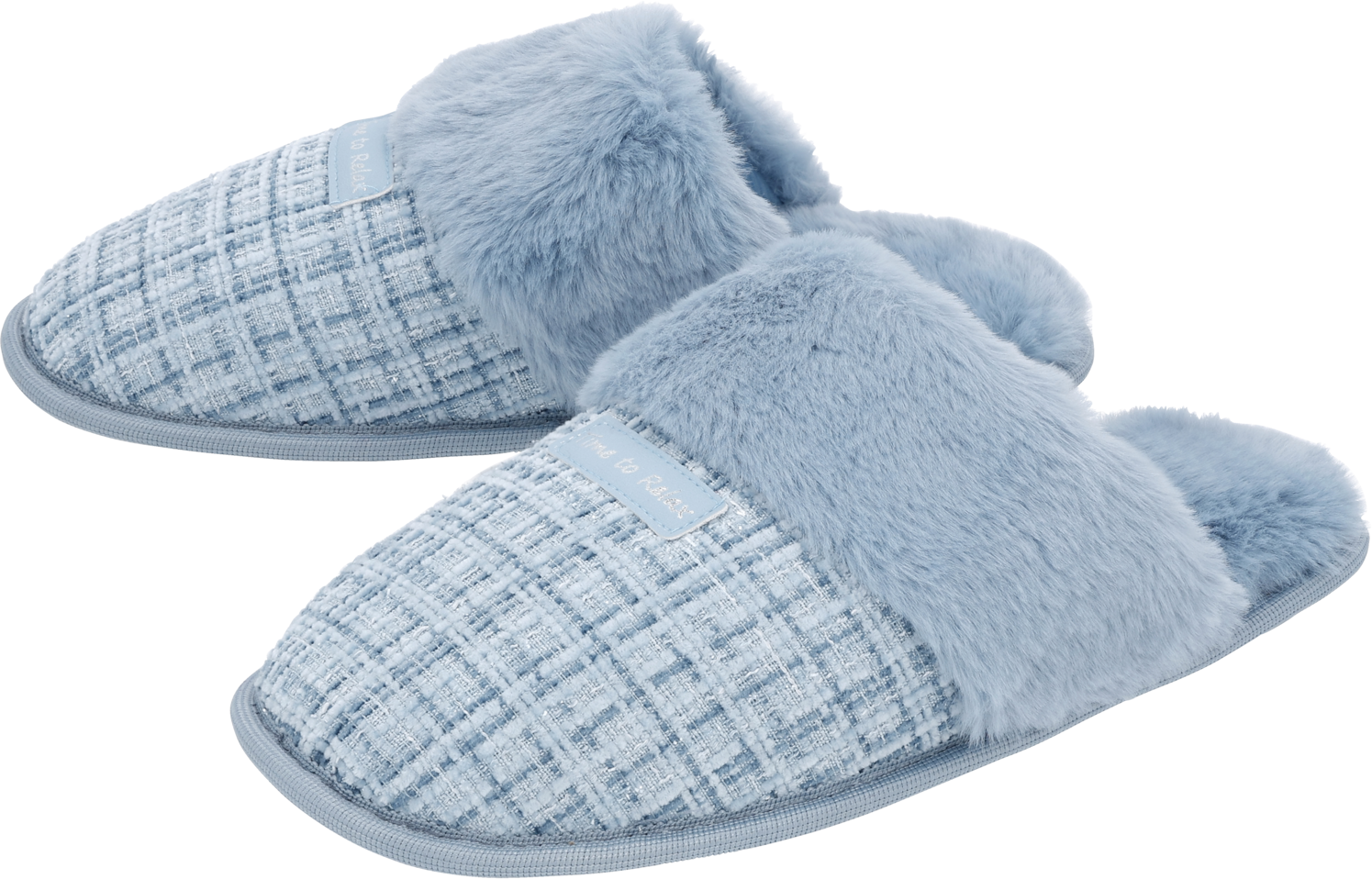 esmara® Damen Hausschuh (Hellblau, 37)