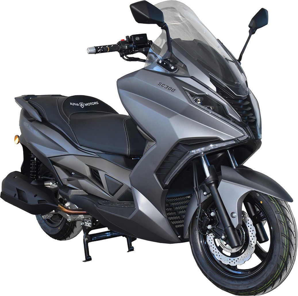 Alpha Motors Motorroller Sport Cruiser 300 276 ccm 125 km/h EURO 5 grau (Grau)