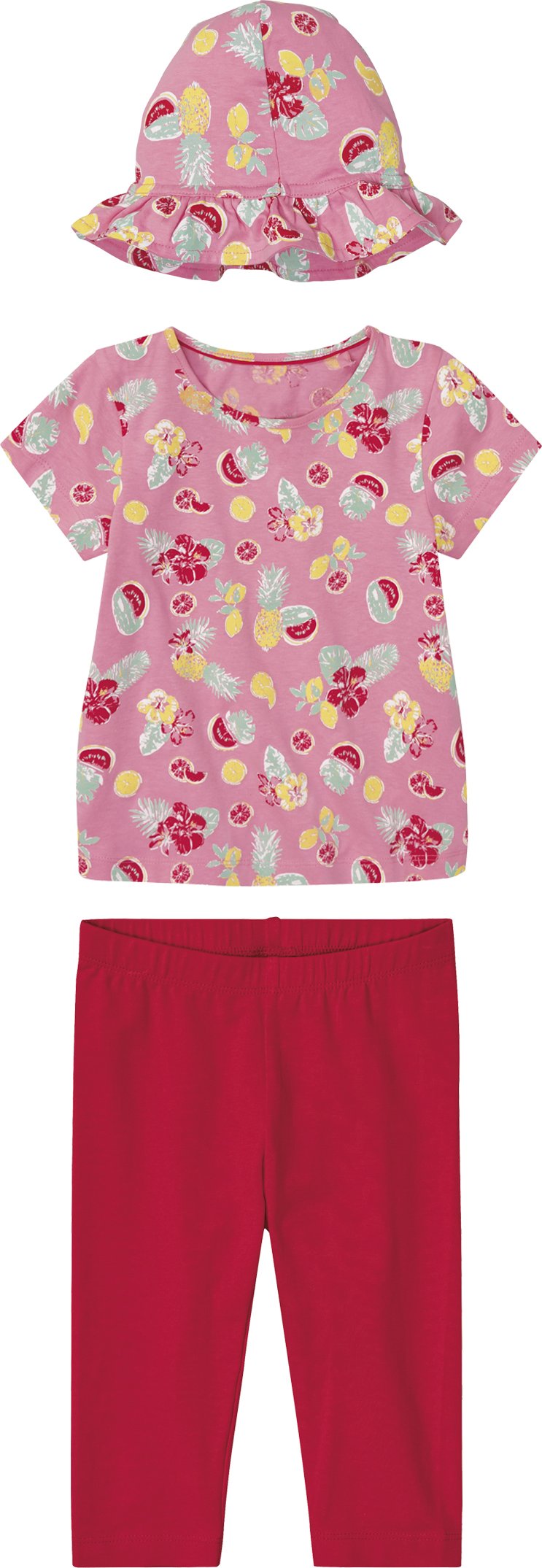 Thumbnail - lupilu® Kleinkinder Mädchen Set 3-teilig (122/128, rosa/rot)