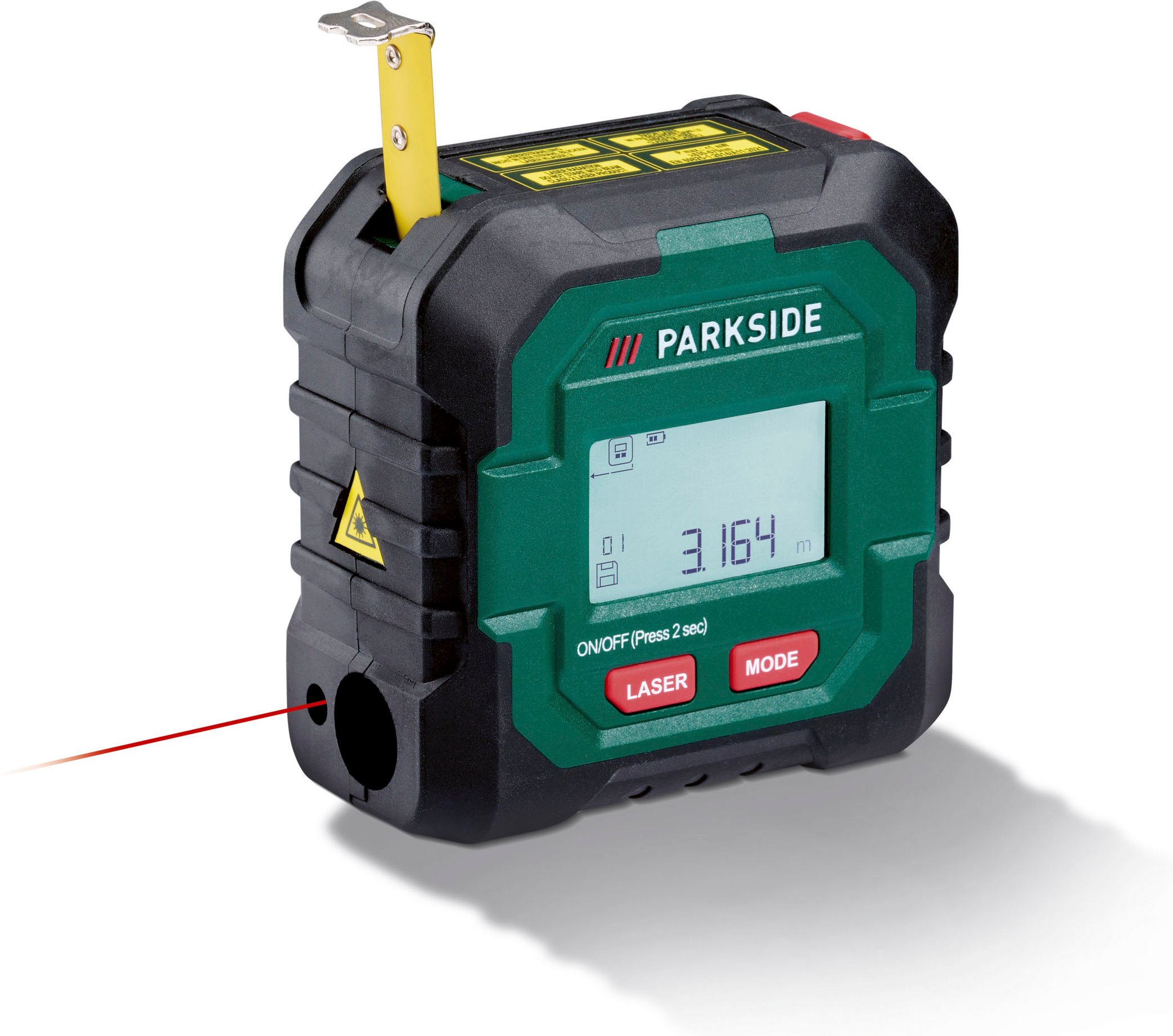 PARKSIDE® 4 V Akku-Massband »PLMB 4 C2 «, mit Laserentfernungsmesser