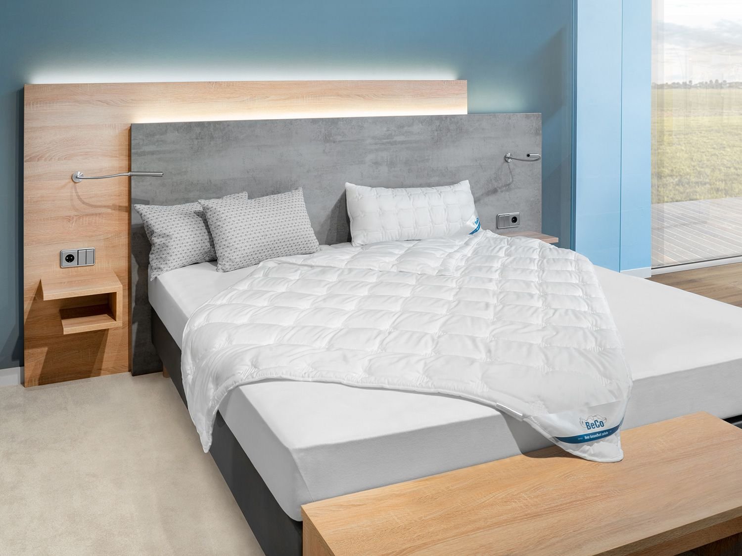 BeCo Sommer-Bettdecke Medibett Cotton Soft, leicht (155 X 220 CM)