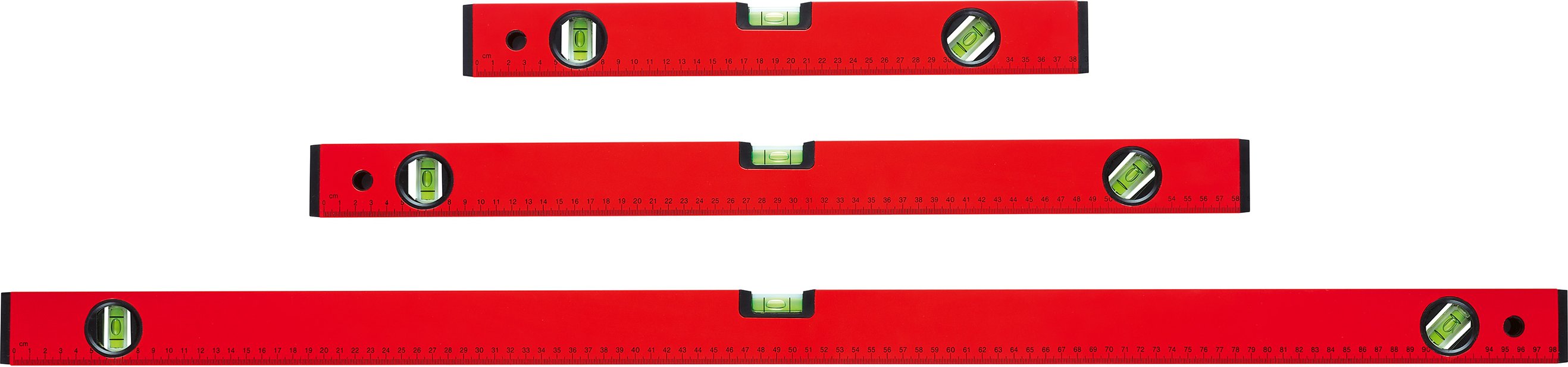 PARKSIDE® Wasserwaagen, aus Aluminium, 3er Set