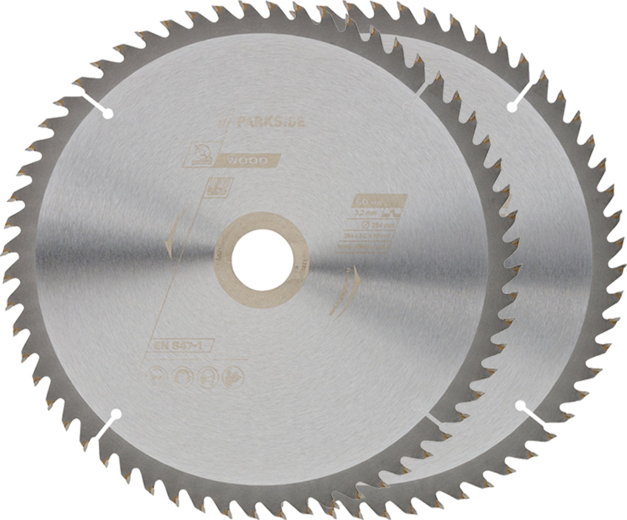 PARKSIDE® Kreissägeblätter Holz (254 mm 2tlg.)