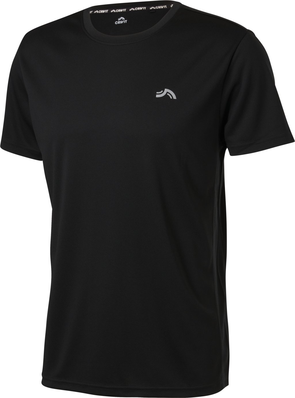CRIVIT Herren Funktionsshirt kurzarm (Schwarz, S (44/46))