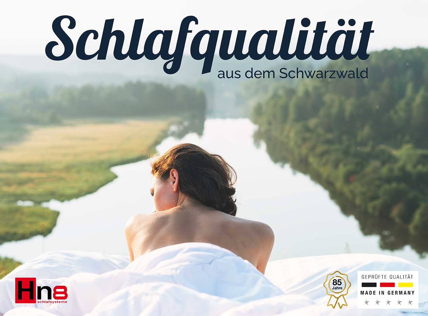 Hn8 Schlafsysteme 7-Zonen Gelschaum-Topper Dynamic Soft Comfort (inkl. TENCEL™-Bezug) (140 x 200 cm)