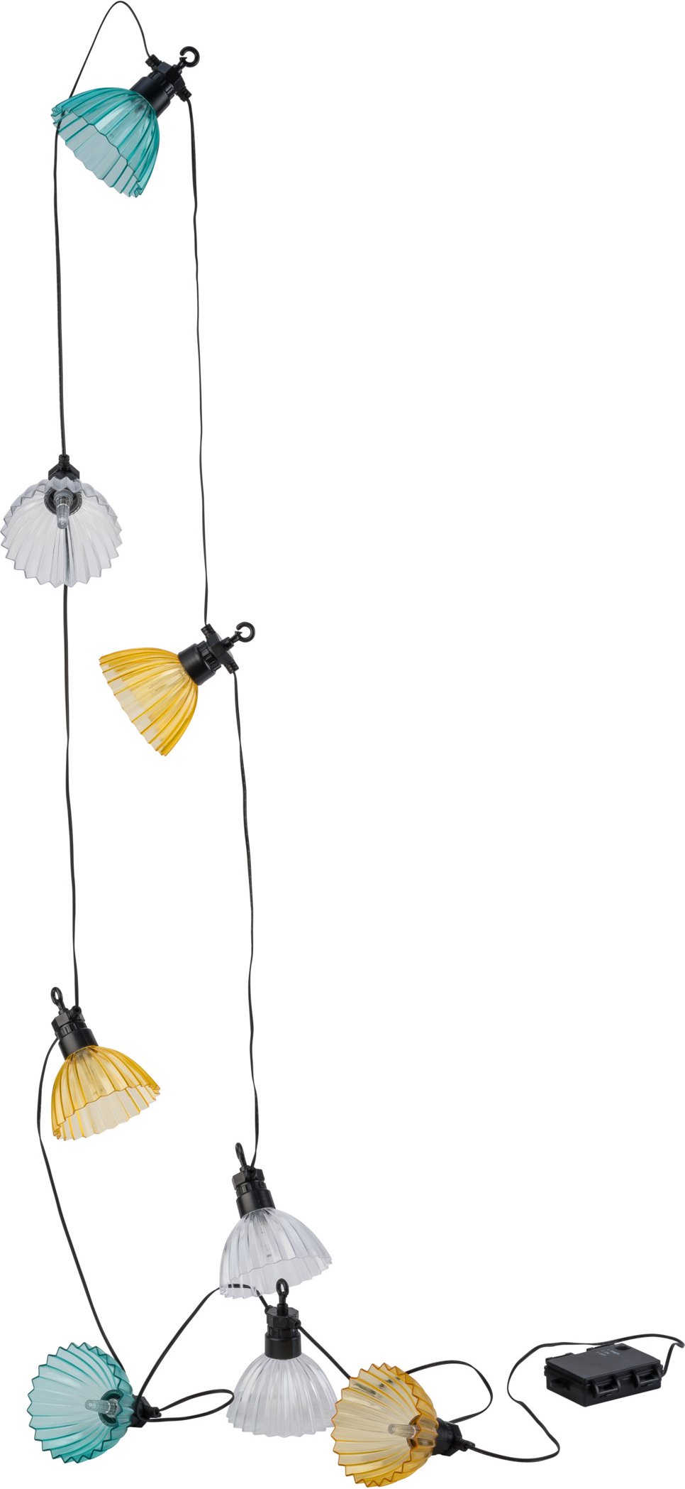 LIVARNO home LED-Lichterkette mit Lampenschirm Indoor/Outdoor (mehrfarbiger)