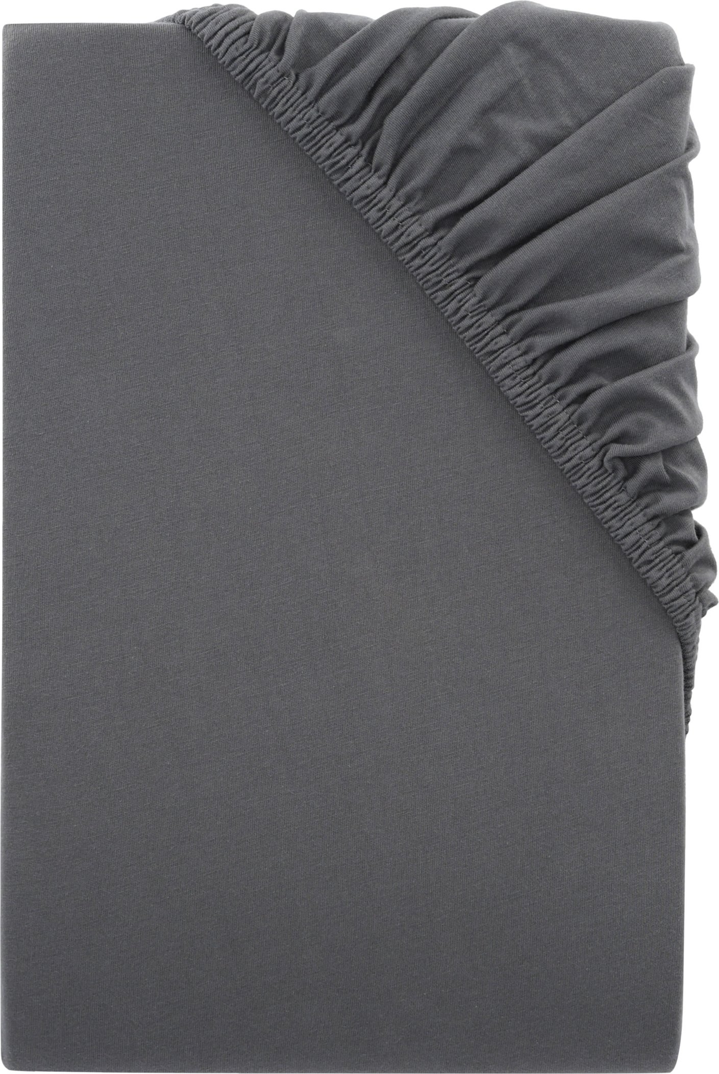 LIVARNO home Jersey-Spannbettlaken (Dunkelgrau)