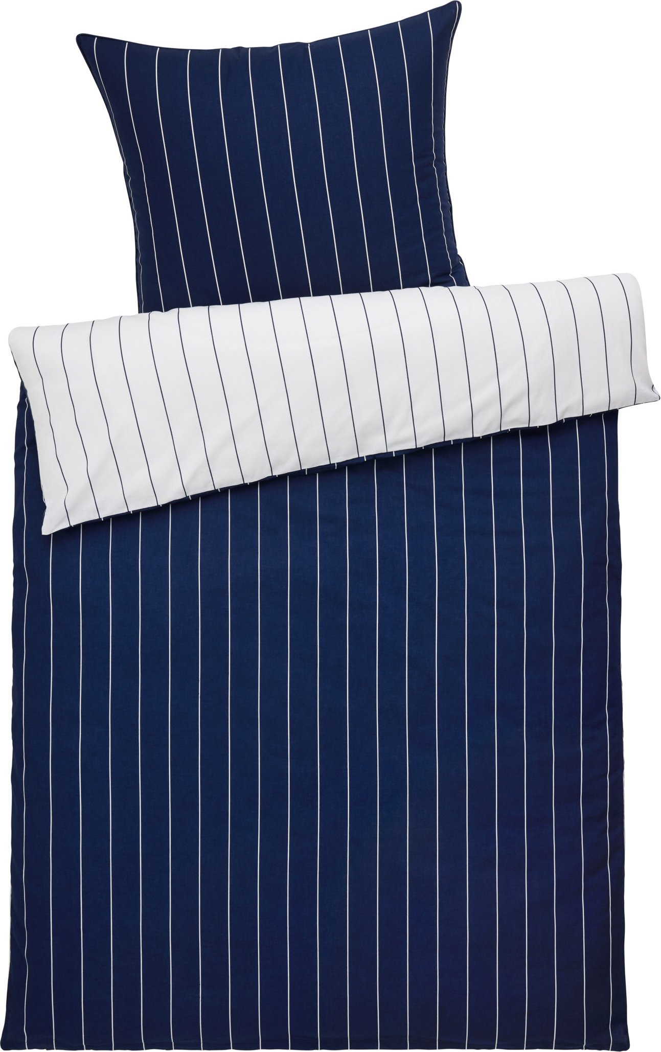 Emma Bettwäsche Renforce 150 x 220 cm (Achtung LV: OSDE) (Streifen blau/weiß)