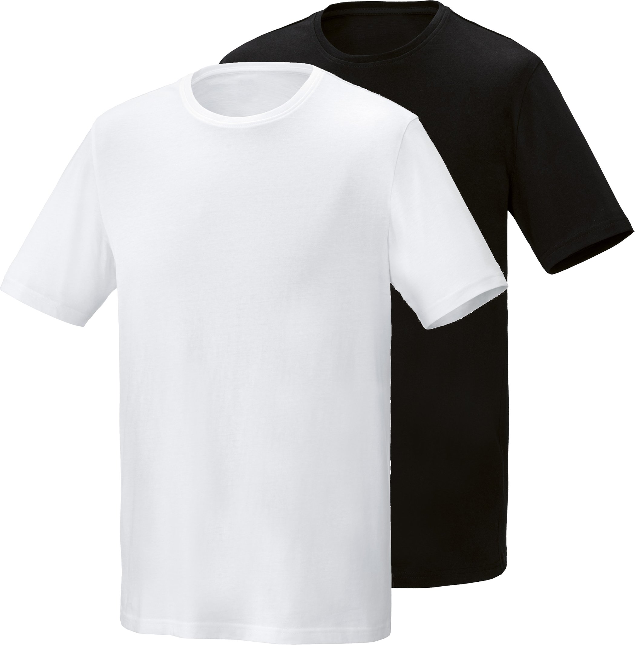 PARKSIDE® Herren T-Shirt 2 Stück (Schwarz/weiß, M (48/50))