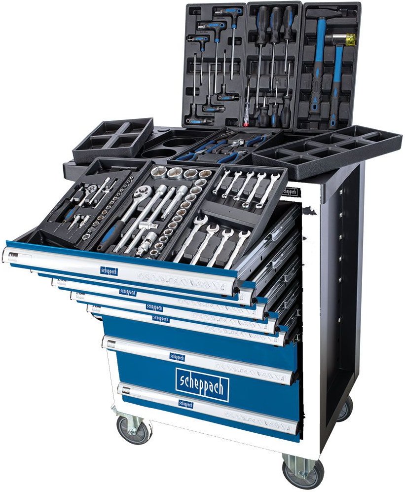 scheppach Werkstattwagen »TW1100«, 71-tlg., mit 450 kg Traglast""