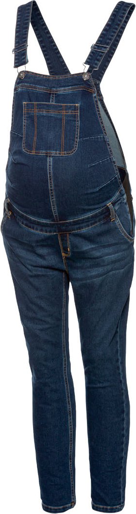 Thumbnail - esmara® Damen Latzhose Skinny fit Umstand (Dunkelblau, 36)