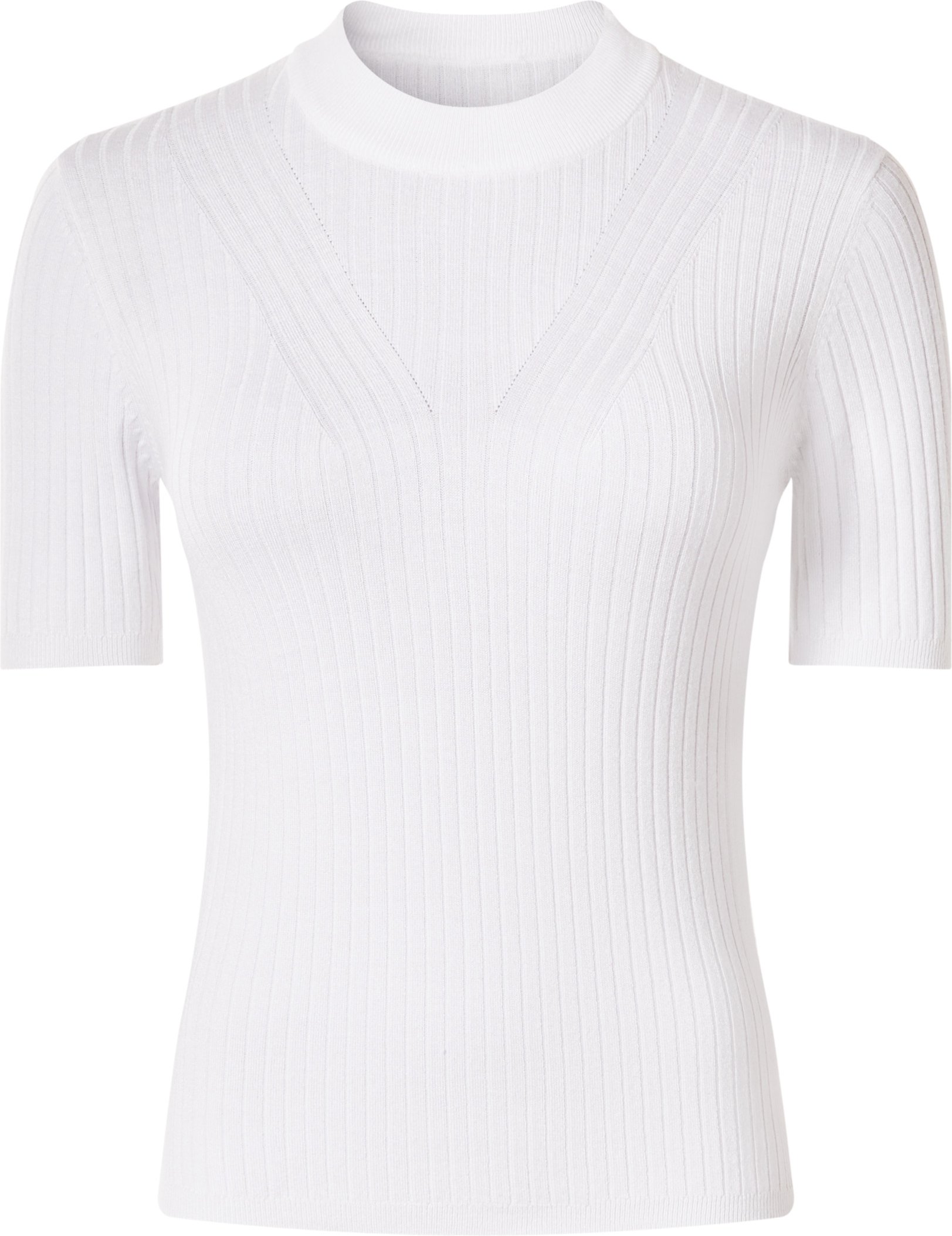 esmara® Damen Pullover Feinstrick halbarm (Weiß, S(36/38))""