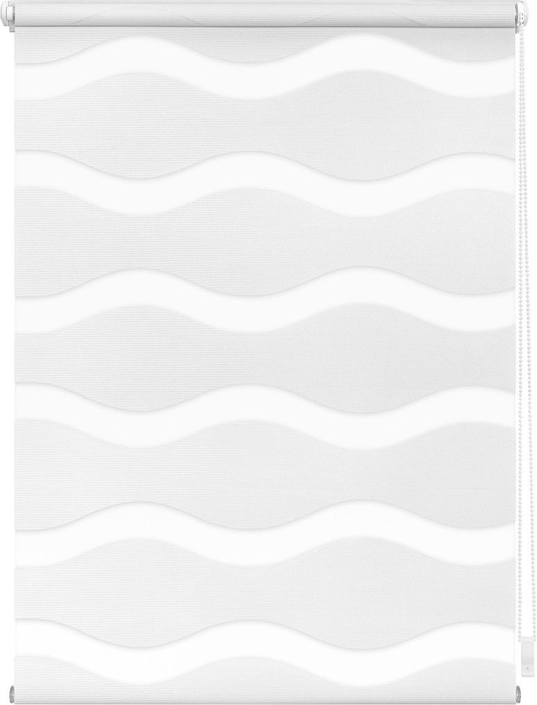 Lichtblick Duo Rollo Welle Klemmfix, ohne Bohren (Weiß, 90x150 cm)