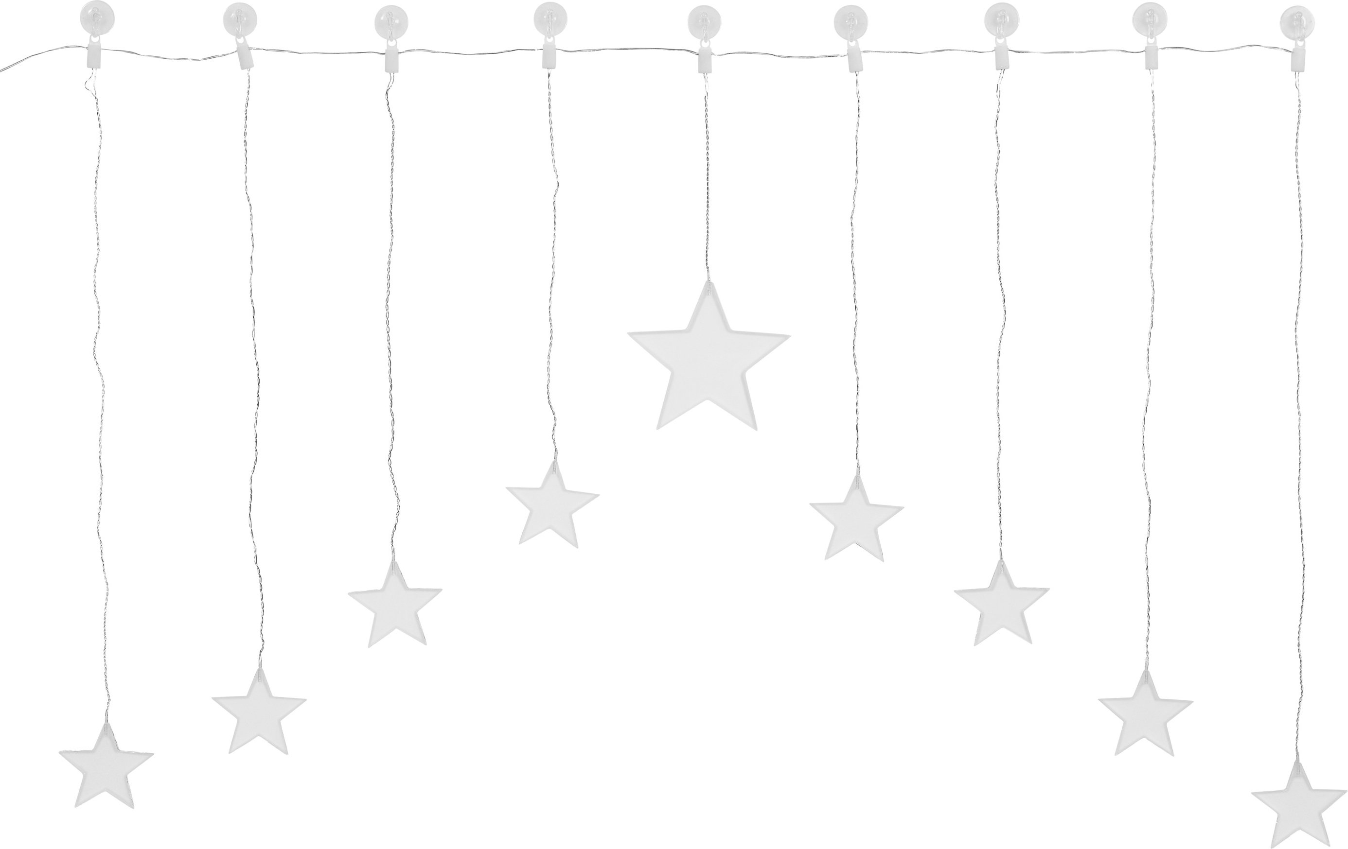 LIVARNO home LED-Lichtervorhang (Stern warmweiß)