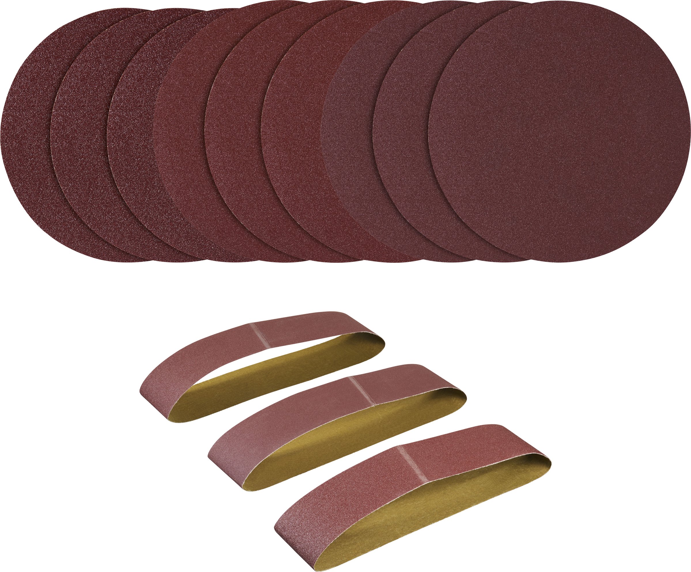 PARKSIDE® Schleifpapier passend zu Band- und Tellerschleifer, 12-teilig