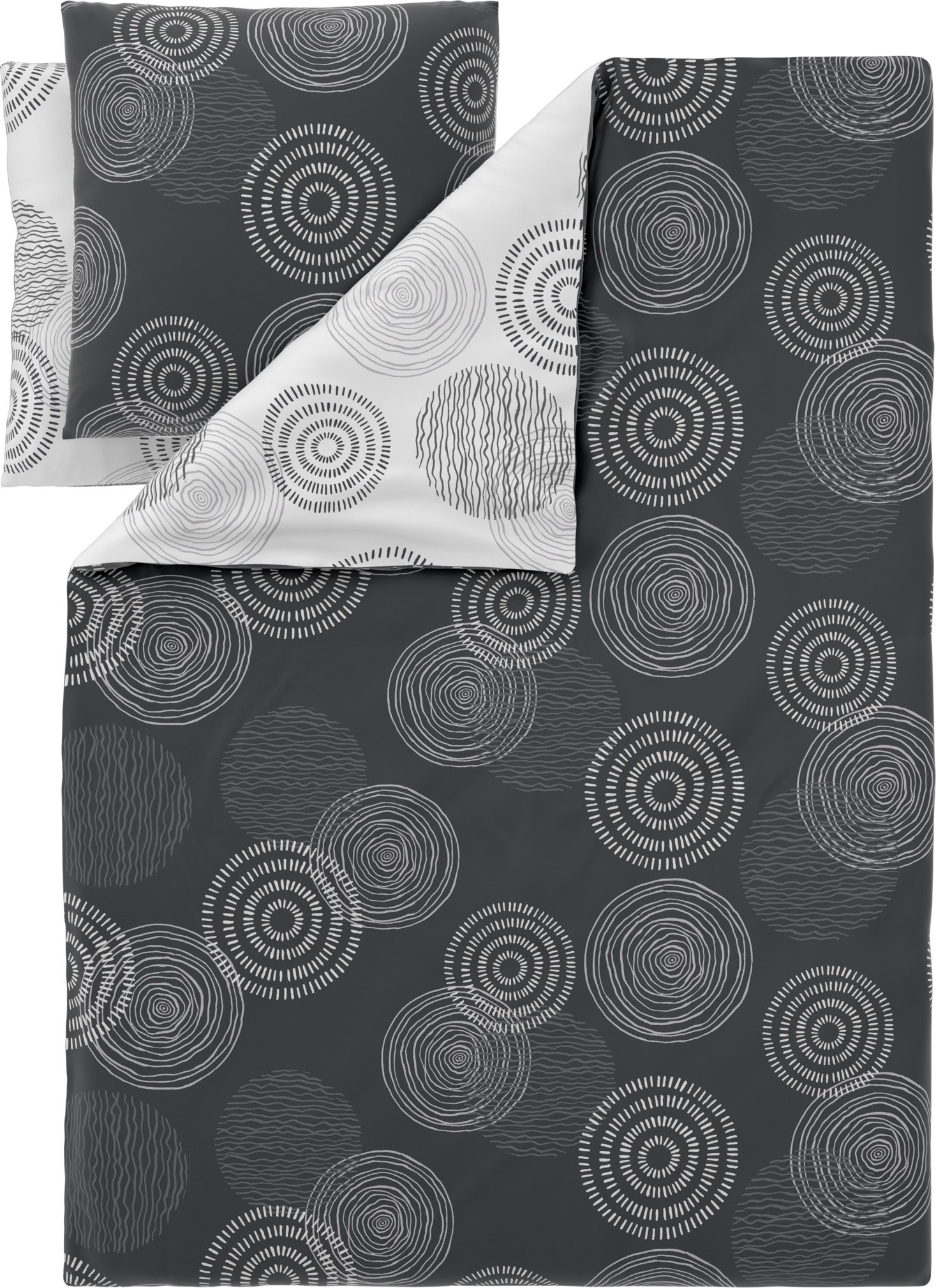 LIVARNO® Bettwäsche Edel-Renforcé 200 x 220 cm (Achtung: LV OSDE) (Kreise)