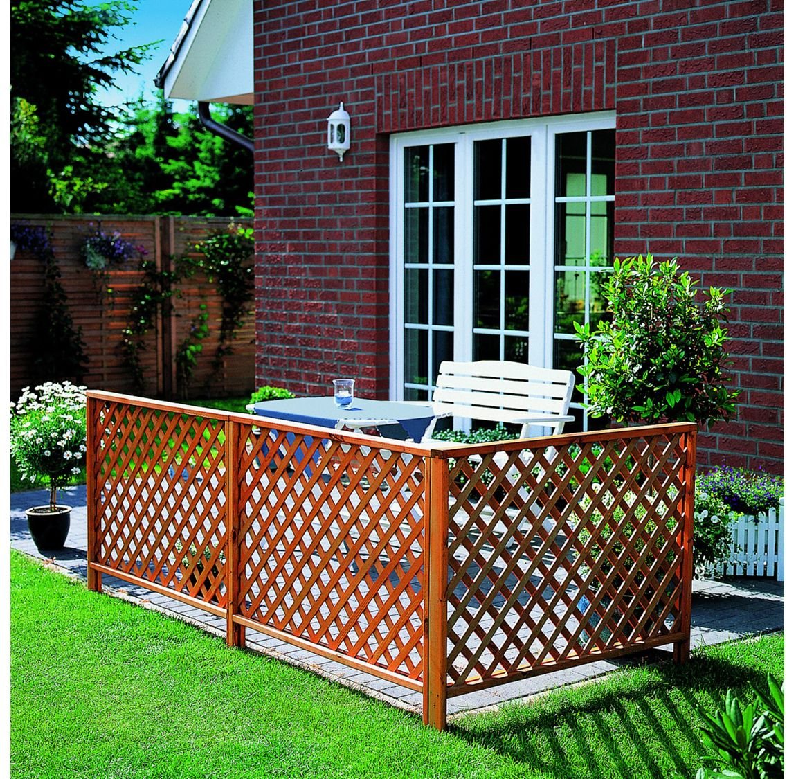 Promadino Zaunsystem Romantica 3-teilig