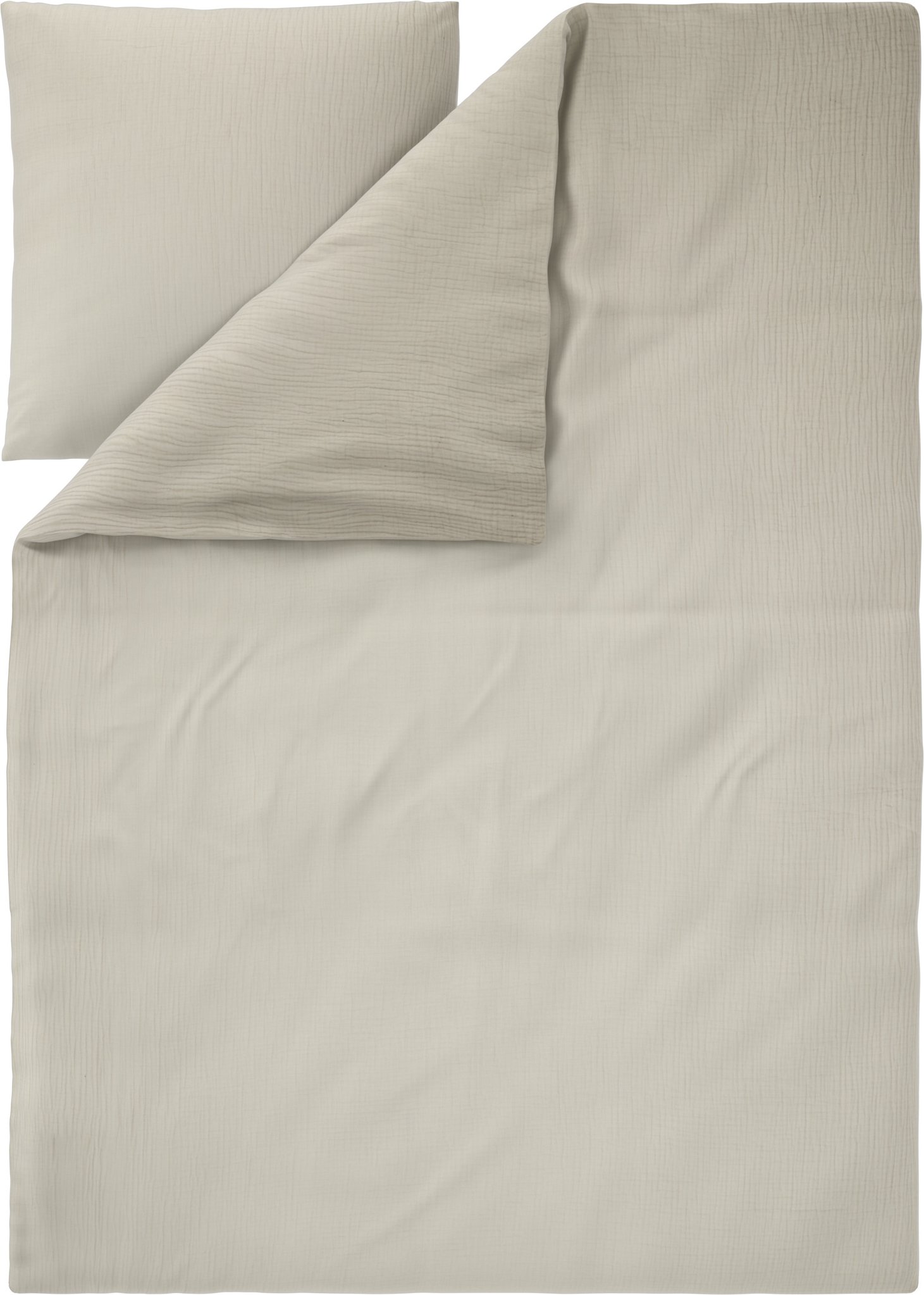 LIVARNO® Musselin-Bettwäsche, 135 x 200 cm (Beige)