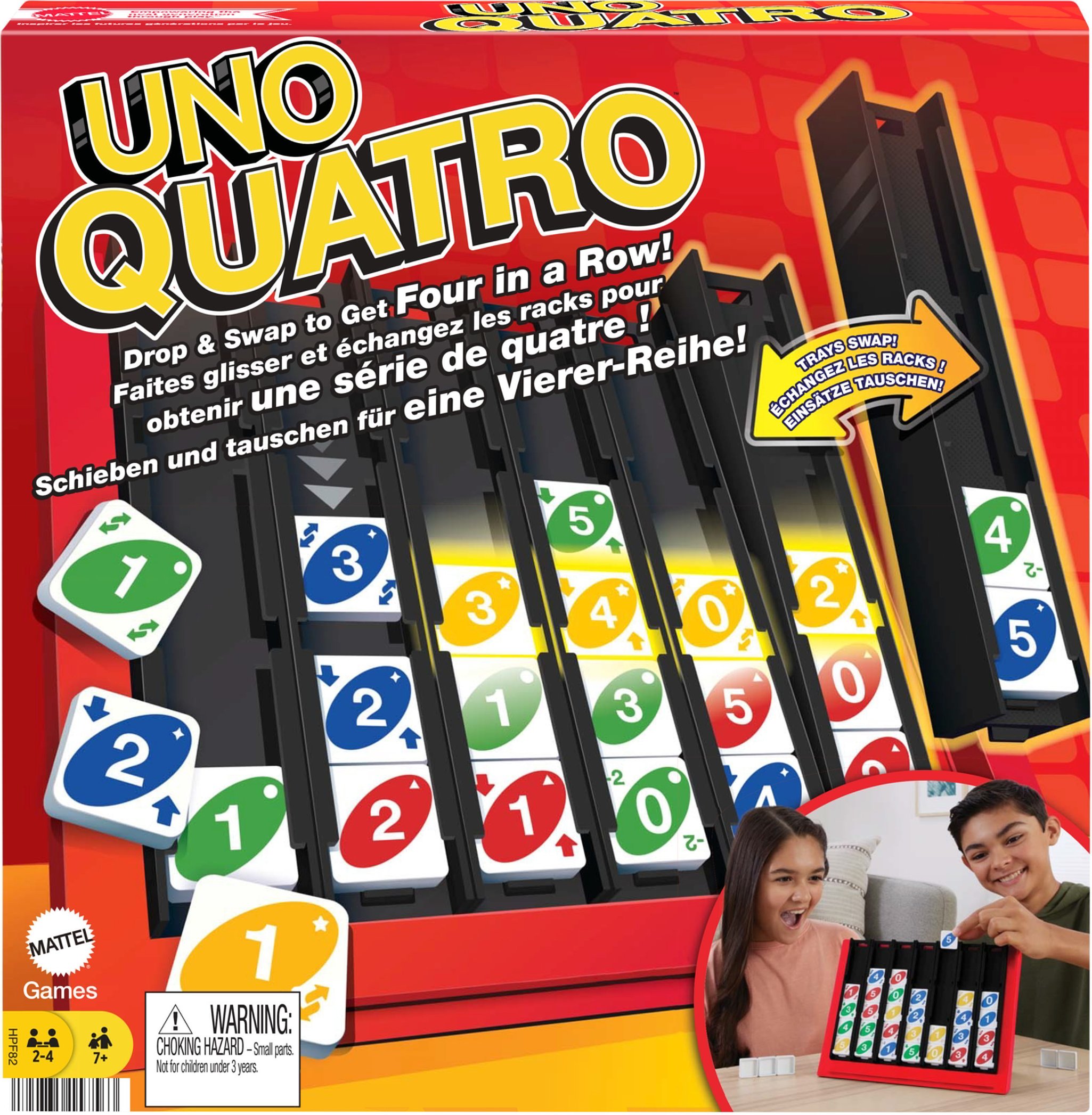 UNO »Quatro«, mit Aktionssteinen