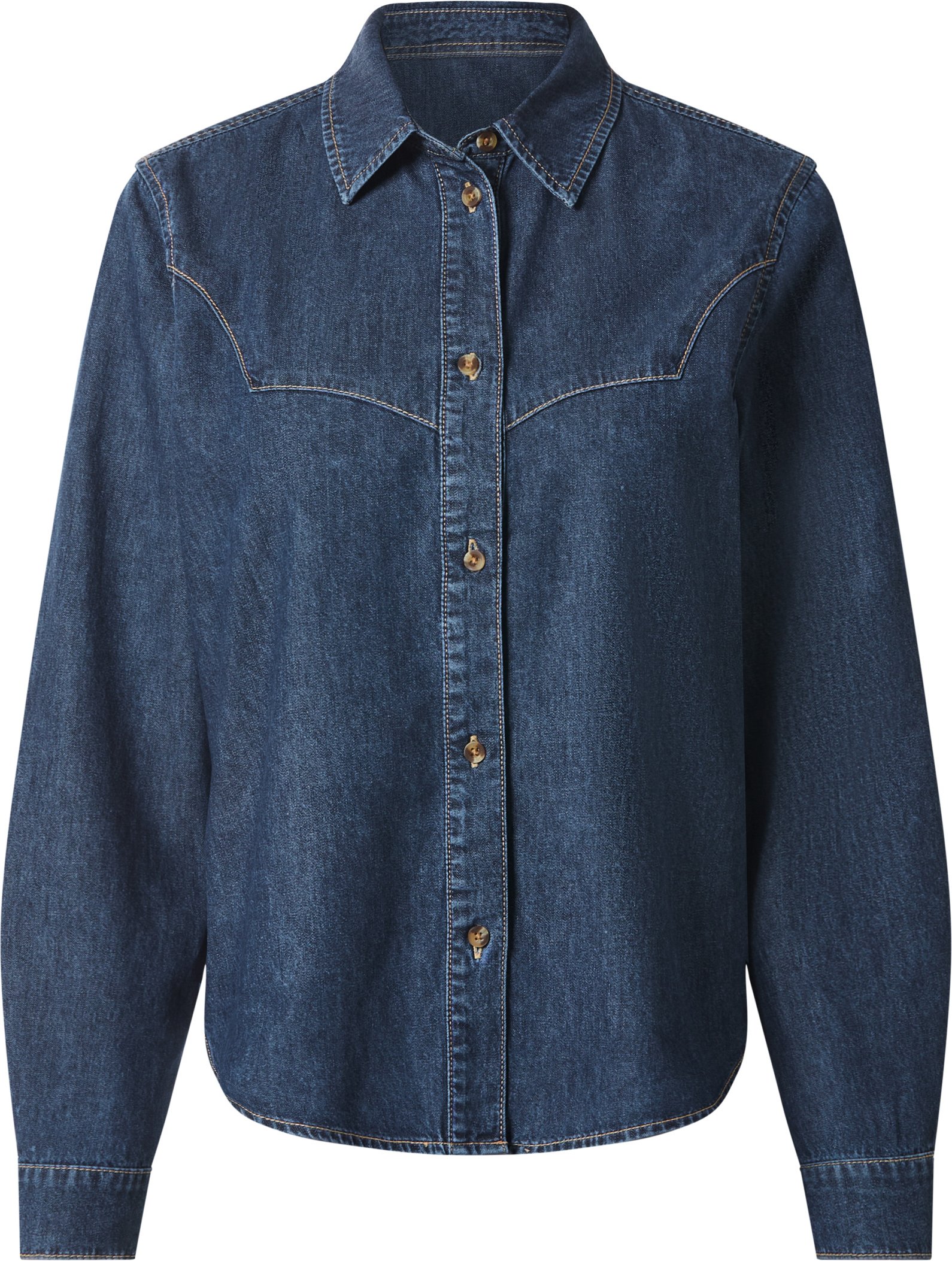 esmara® Damen Jeanshemd (Blau, 44)