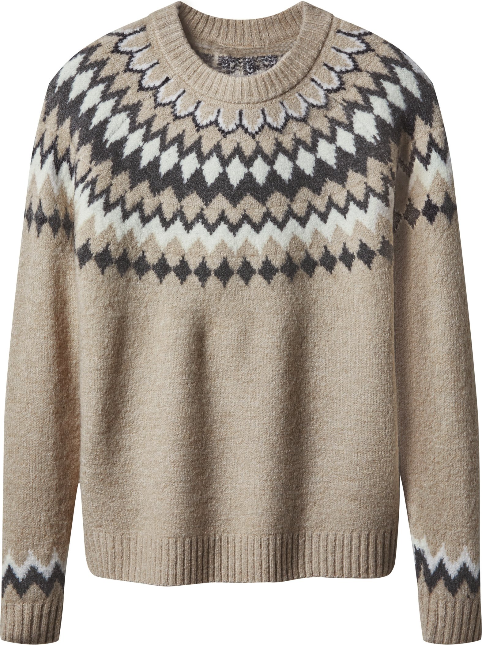 esmara® Damen Grobstrick-Pullover (Beige, XS(32/34))
