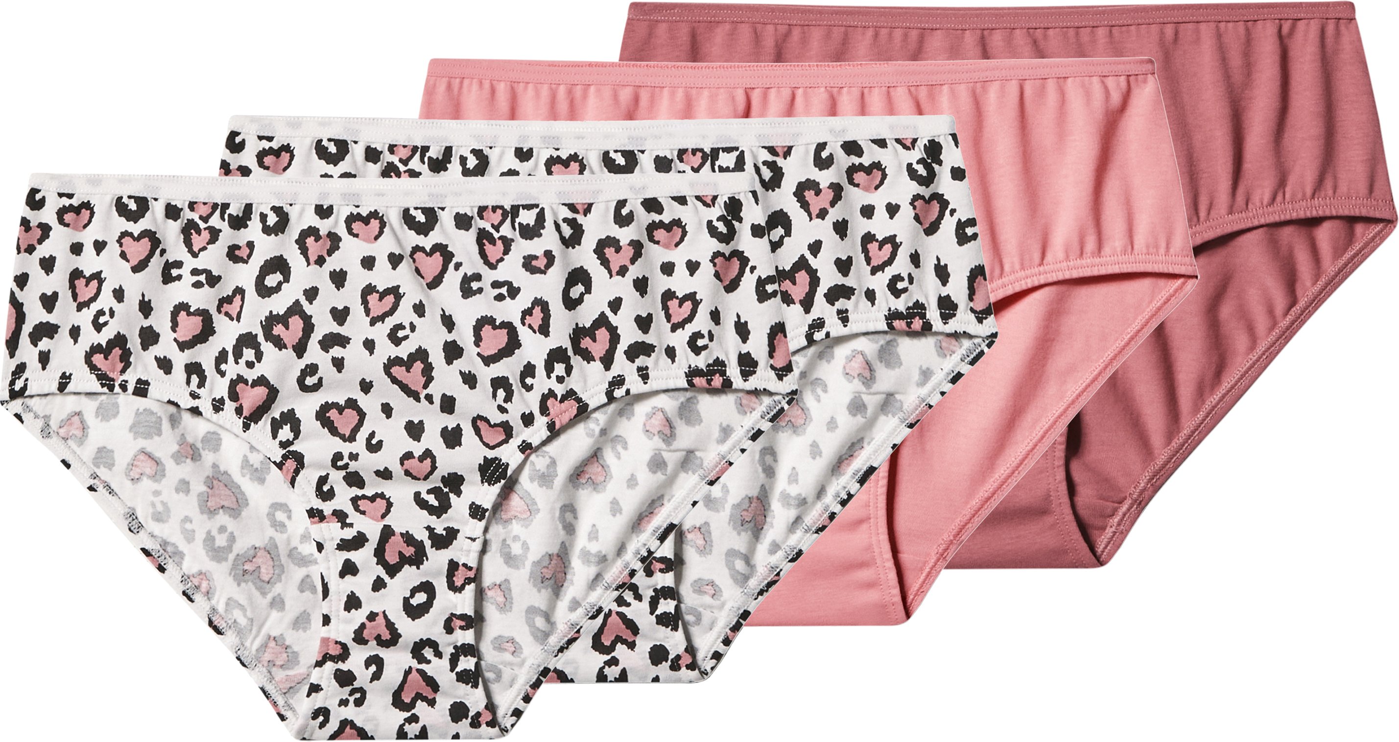 Thumbnail - esmara® Kinder Slips, 4 Stück (rosa/weiß, 146/152)