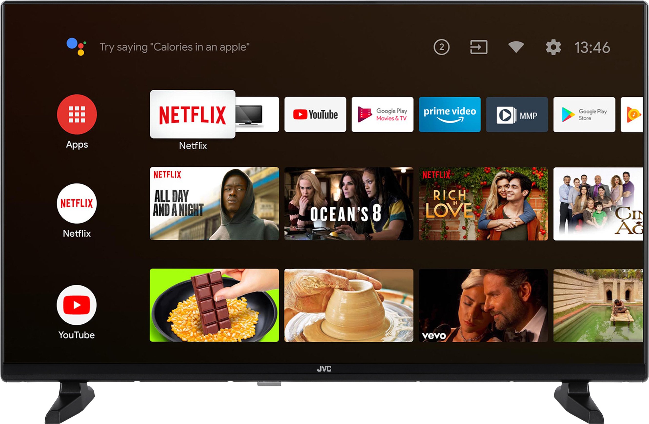 JVC Fernseher LT-VAH3255 Android Smart TV HD-Ready (32 Zoll)