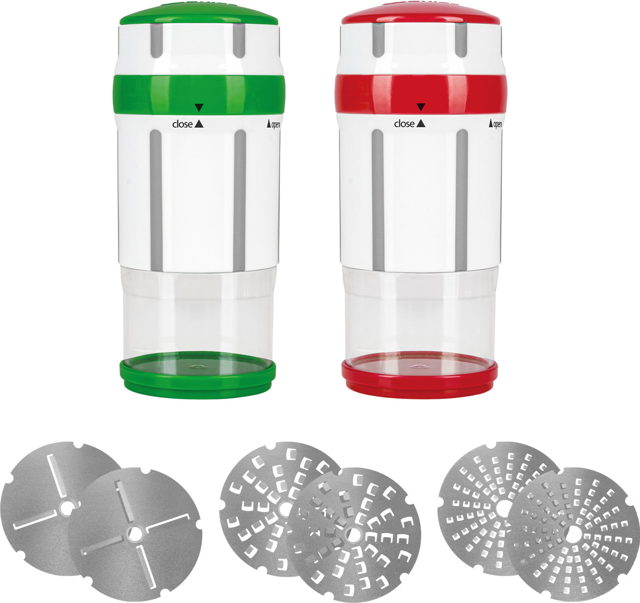 Genius Nicer Dicer Gewürzmühle/Käseschneider »Maestro«, 12-teilig