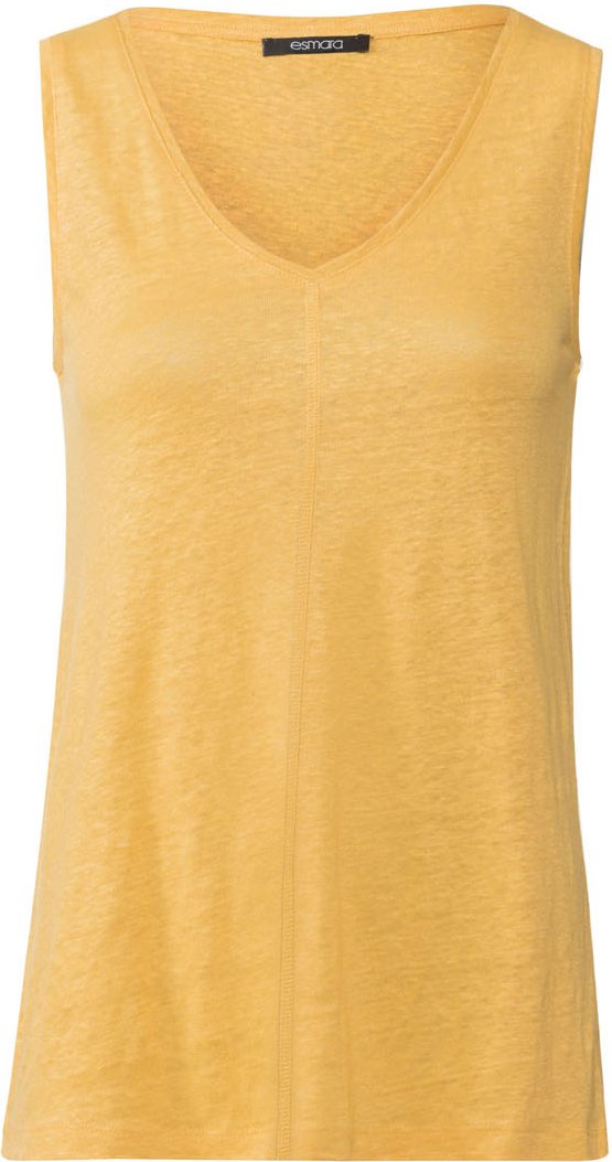 esmara® Damen Top Leinen (Gelb, XS(32/34))