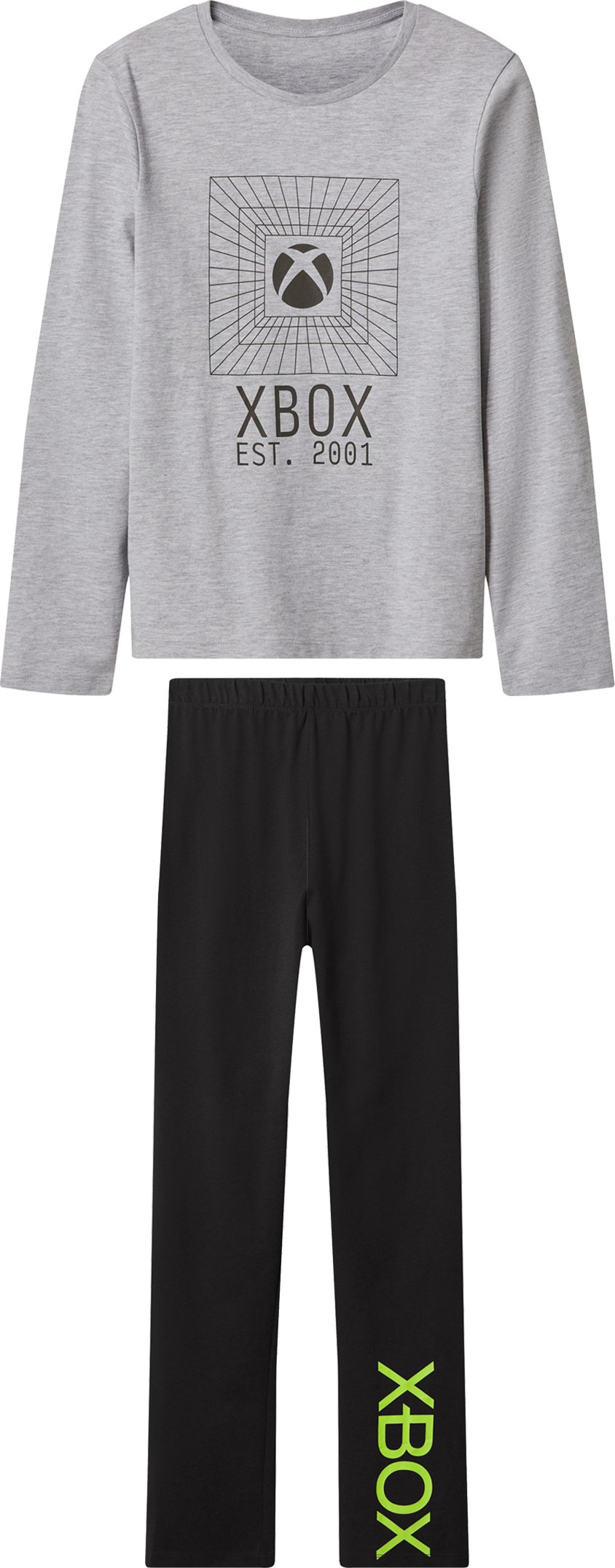 PLAYSTATION/XBOX Kinder Schlafanzug (grau/schwarz, 146/152)