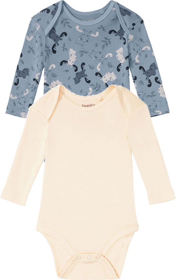 Thumbnail - lupilu® Baby Body (weiß/blau, 62/68)