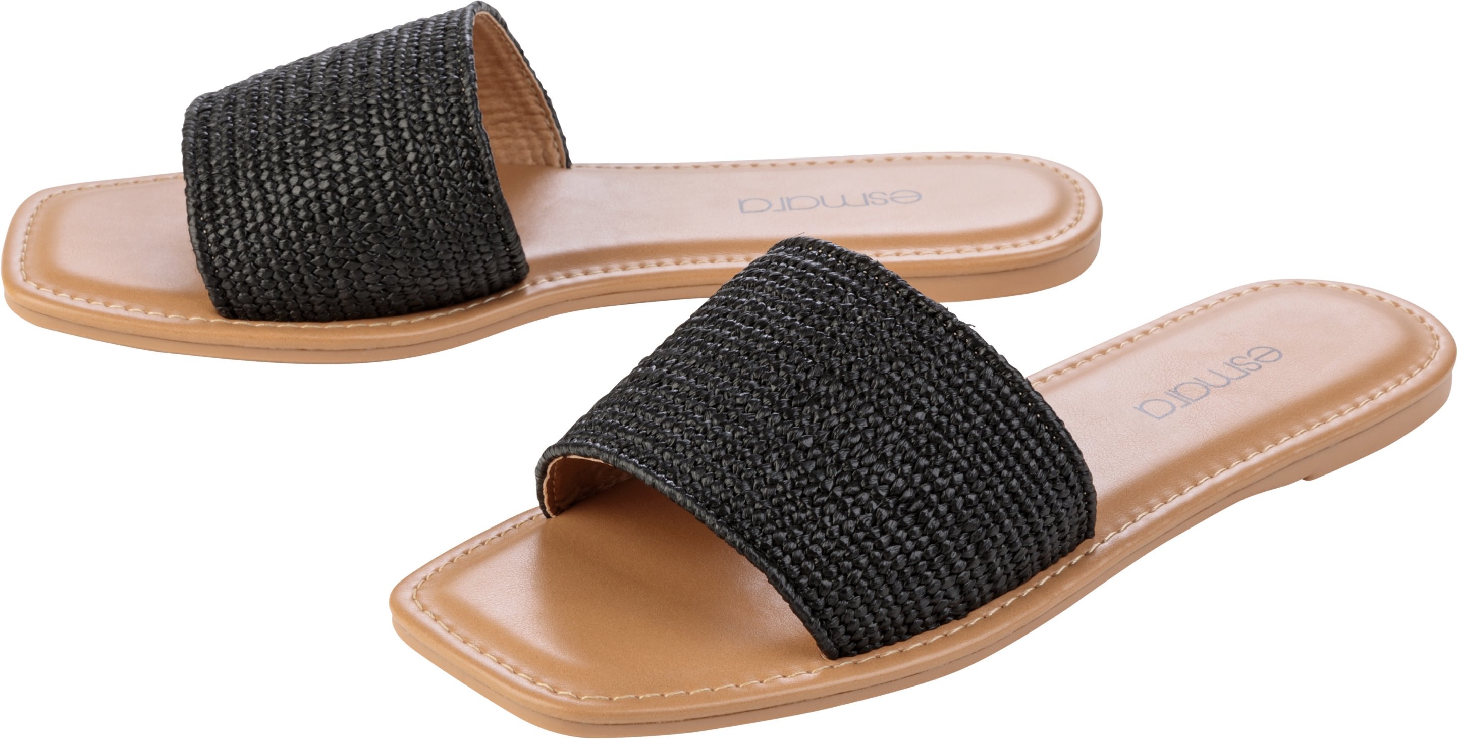 esmara® Damen Pantolette (Schwarz, 41)