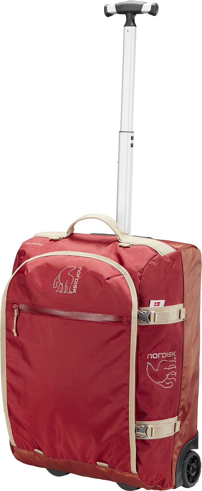 Nordisk Verran Wheeled Duffel Rucksack (Burnt Red, 45 L)