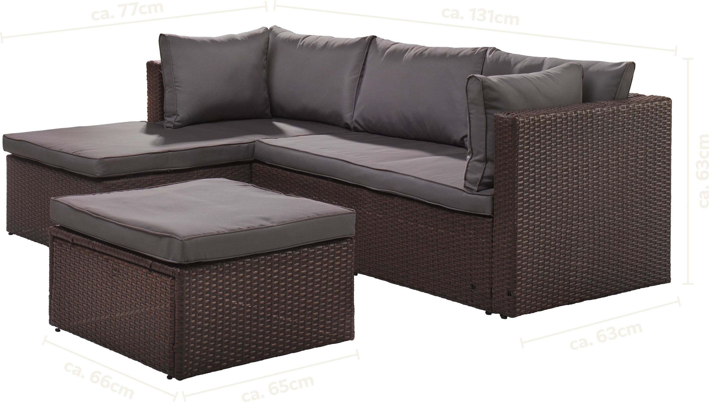 LIVARNO® Garten-Loungegruppe