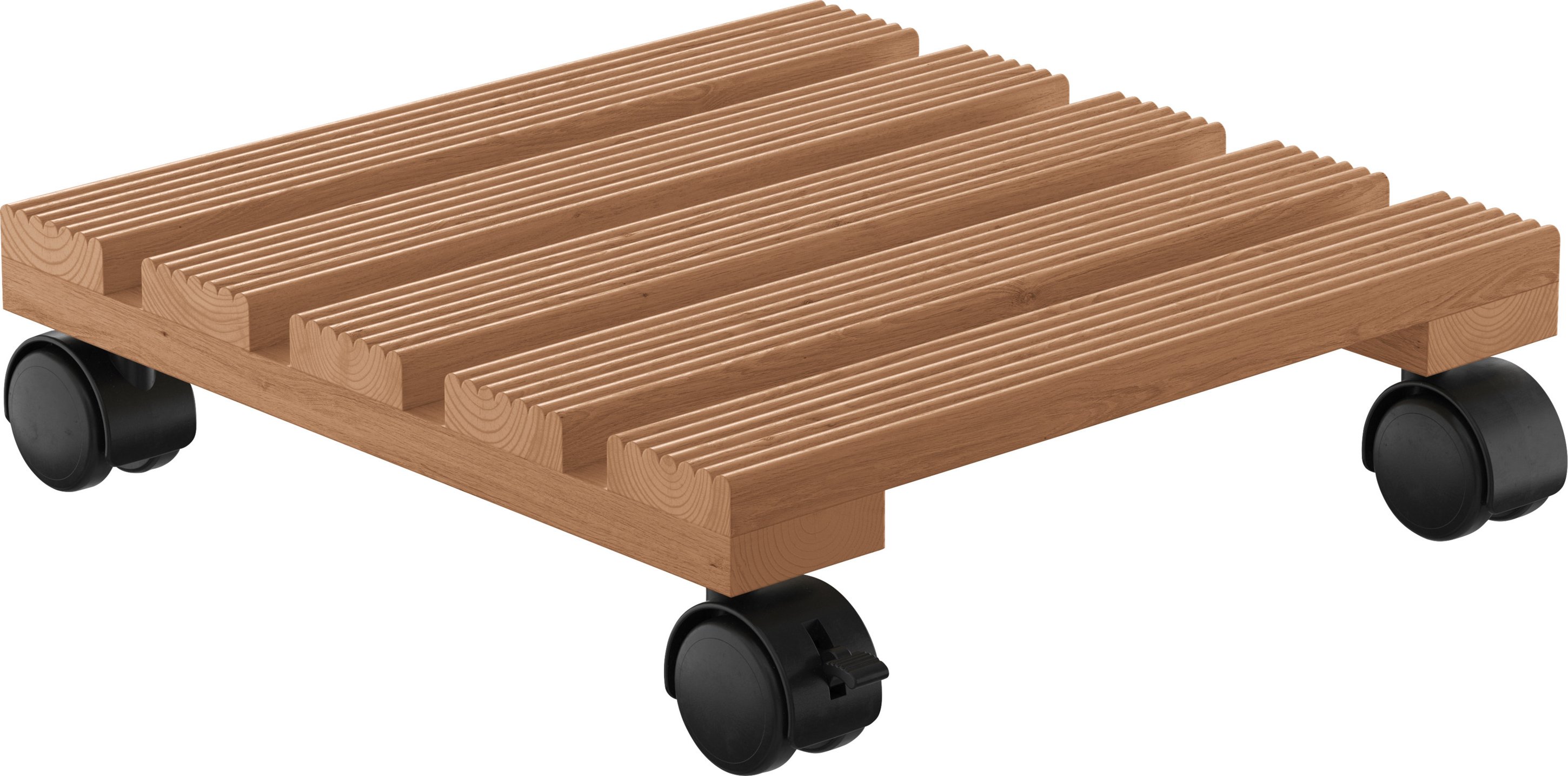 PARKSIDE® Pflanzenroller, mit 2 Feststellern (Holz, natur)