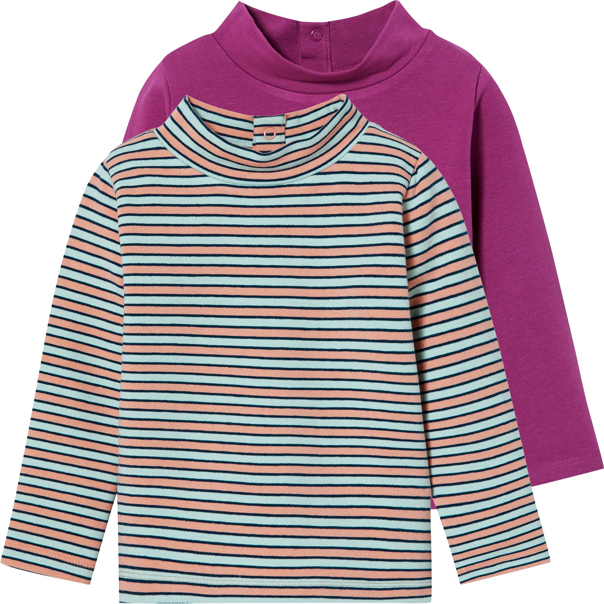 lupilu® Kleinkinder Langarmshirt 2er Set (pink, 86/92)