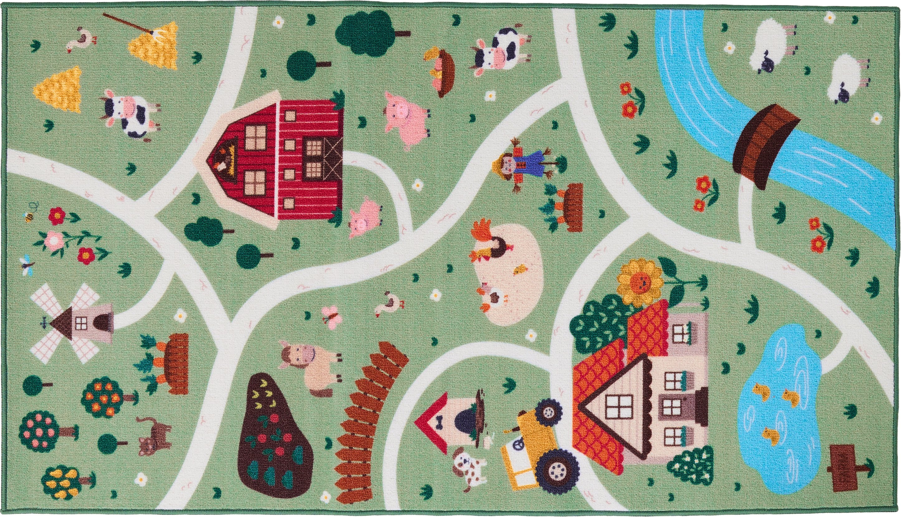 LIVARNO® Kinder Spielteppich, 75x133cm (farm)